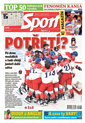 Obálka e-magazínu Sport 27.12.2024