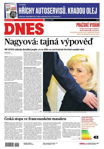 Obálka e-magazínu MF Dnes 13.1.2015