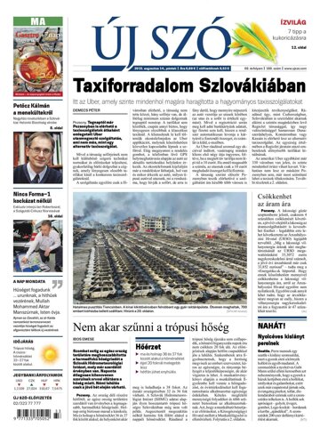 Obálka e-magazínu Új Szó 14.8.2015