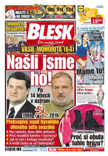 Obálka e-magazínu Blesk 14.11.2016