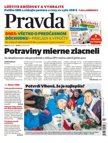 Obálka e-magazínu Pravda 18. 1. 2020