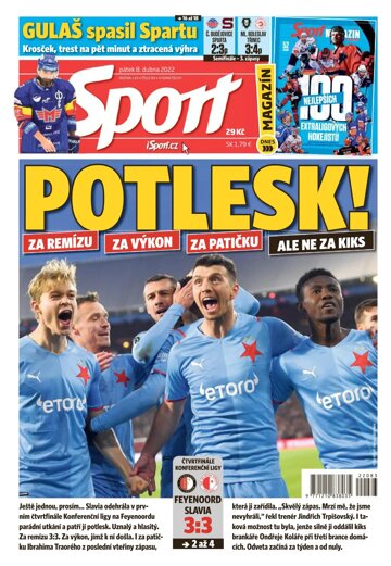 Obálka e-magazínu Sport 8.4.2022