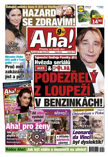 Obálka e-magazínu AHA! 31.10.2016