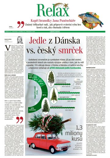 Obálka e-magazínu LN+ Čechy - 21.12.2019