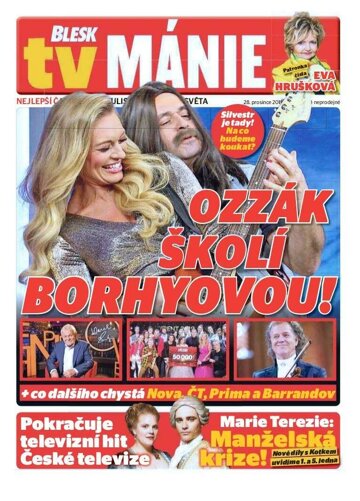 Obálka e-magazínu Blesk Tv manie 28.12.2019