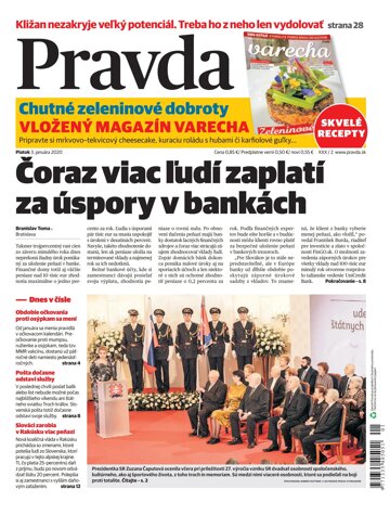 Obálka e-magazínu Pravda 3. 1. 2020