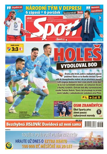 Obálka e-magazínu Sport 20.12.2021