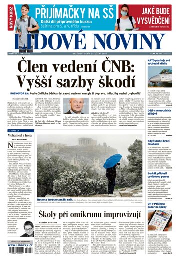 Obálka e-magazínu Lidové noviny 25.1.2022