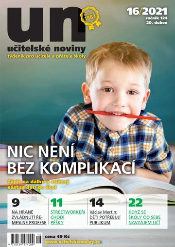 Obálka e-magazínu Učitelské noviny 16/2021