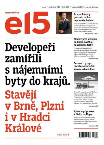 Obálka e-magazínu E15 12.4.2023