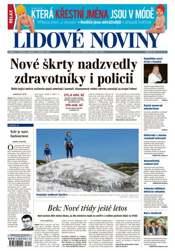 Obálka e-magazínu Lidové noviny 3.6.2023