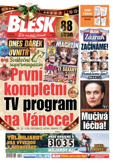 Obálka e-magazínu Blesk 22.11.2024