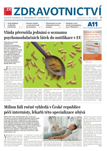 Obálka e-magazínu Ze Zdravotnictví 5/2025