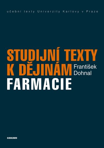 Obálka knihy Studijní texty k dějinám farmacie