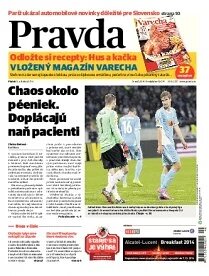 Obálka e-magazínu Pravda 3. 10. 2014