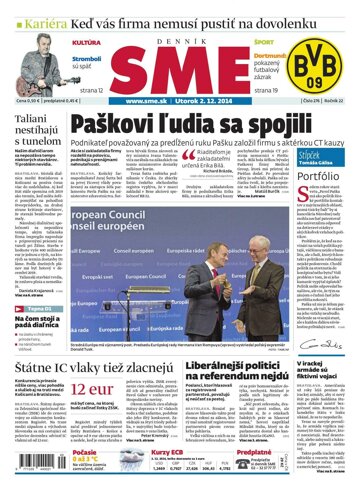 Obálka e-magazínu SME 2.12.2014-1