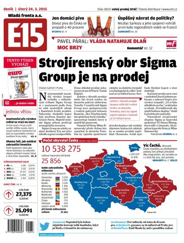 Obálka e-magazínu E15 24.3.2015