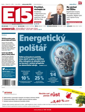 Obálka e-magazínu E15 15.1.2016