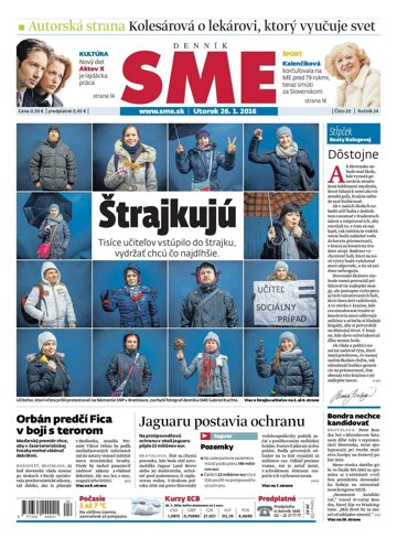 Obálka e-magazínu SME 26.1.2016