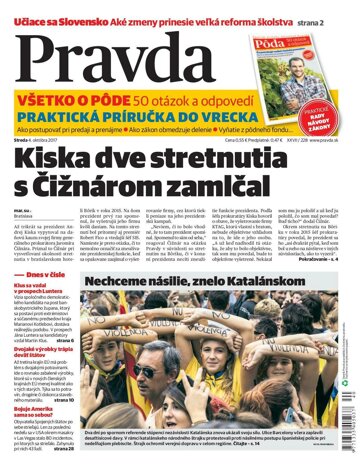 Obálka e-magazínu Pravda 4.10.2017