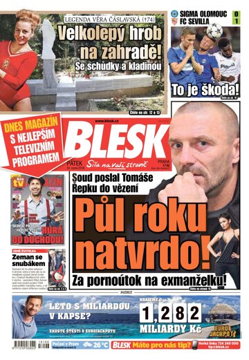 Obálka e-magazínu Blesk 24.8.2018