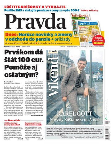 Obálka e-magazínu Pravda 5. 10. 2019