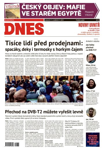 Obálka e-magazínu MF Dnes 23.11.2019