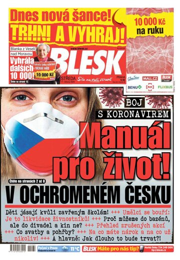 Obálka e-magazínu Blesk 11.3.2020