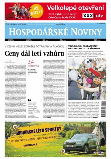 Obálka e-magazínu Hospodářské noviny 157 - 14.8.2020