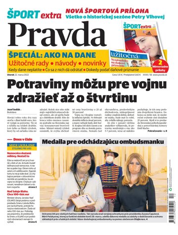 Obálka e-magazínu Pravda 22. 03. 2022