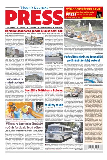 Obálka e-magazínu Lounský press 31/2017