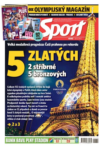 Obálka e-magazínu Sport 26.7.2024