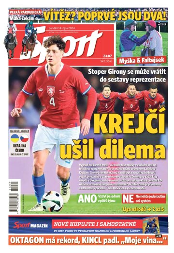 Obálka e-magazínu Sport 14.10.2024