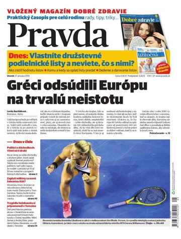 Obálka e-magazínu Pravda 27.1.2015