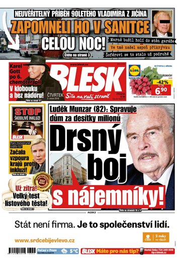 Obálka e-magazínu Blesk 3.3.2016