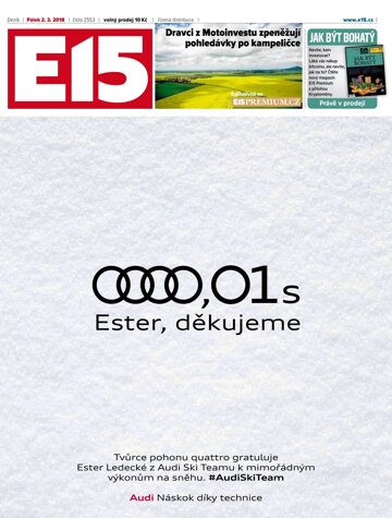 Obálka e-magazínu E15 2.3.2018