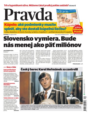 Obálka e-magazínu Pravda 26. 8. 2024