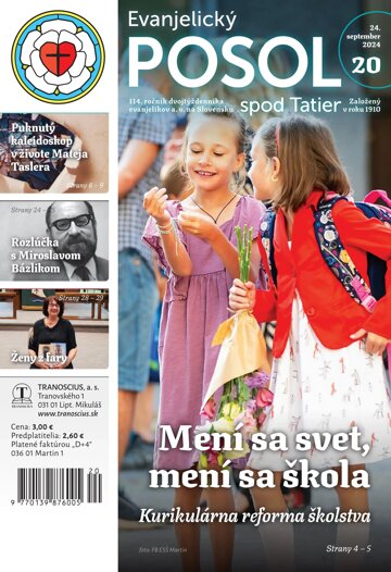 Obálka e-magazínu Evanjelický posol spod Tatier 20/2024