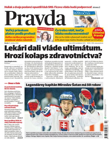 Obálka e-magazínu Pravda 23. 10. 2024