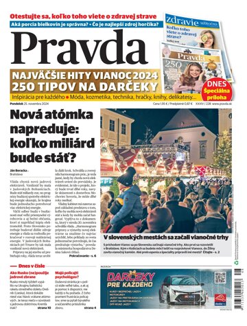 Obálka e-magazínu Pravda 25. 11. 2024