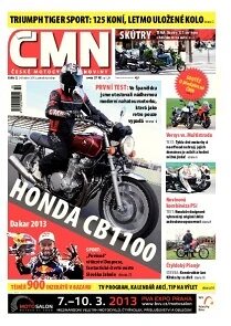 Obálka e-magazínu ČESKÉ MOTOCYKLOVÉ NOVINY 2/2013