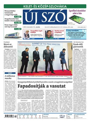 Obálka e-magazínu Új Szó 10.12.2014