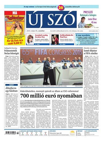 Obálka e-magazínu Új Szó 30.5.2015