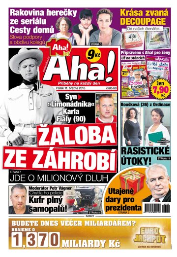 Obálka e-magazínu AHA! 11.3.2016