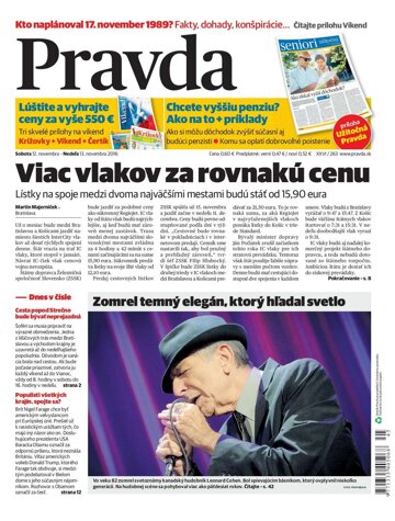 Obálka e-magazínu Pravda 12. 11. 2016