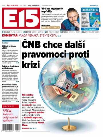 Obálka e-magazínu E15 24.4.2018