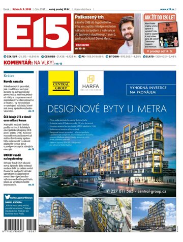 Obálka e-magazínu E15 9.5.2018