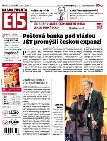 Obálka e-magazínu E15 3.12.2012