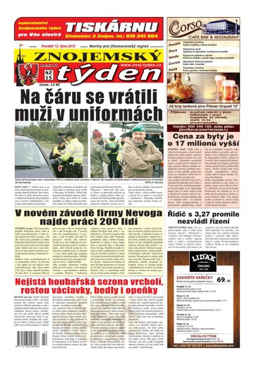 Obálka e-magazínu Znojemský týden 42 / 2015