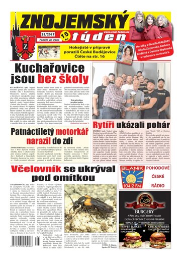 Obálka e-magazínu Znojemský týden 35/2017